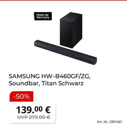 MediaMarkt Samsung hw-b460gf/zg soundbar Angebot