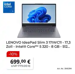 MediaMarkt Lenovo ideapad slim 3 17iwc11 Angebot
