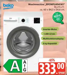 Marktkauf Beko waschmaschine „bm3wfu4941w1“ Angebot