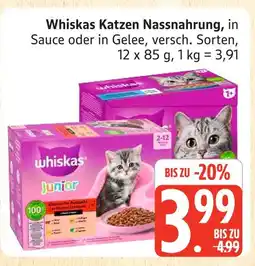 Marktkauf Whiskas katzen nassnahrung in sauce Angebot