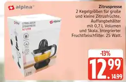 Marktkauf Alpina zitruspresse Angebot