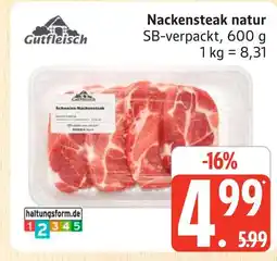 Marktkauf Gutfleisch nackensteak natur Angebot