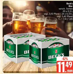 Marktkauf Beck's bier Angebot
