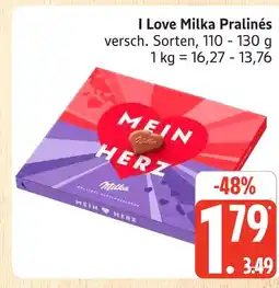 Marktkauf Milka i love pralinés Angebot