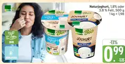 Marktkauf Edeka bio naturjoghurt 1,8% fett Angebot