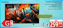 Marktkauf Samsung 4k-uhd-tv „gu43u7079fuxzg“ Angebot