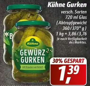 Simmel Kühne Gurken 720ml Angebot