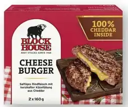 Scheck-in-Center Block House Cheese Burger Angebot