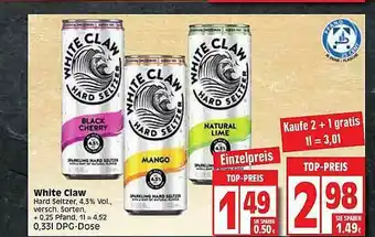 Edeka White Claw Hard Seltzer Angebot