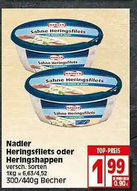 Elli Markt Nadler Heringsfilets Oder Heringshappen Angebot