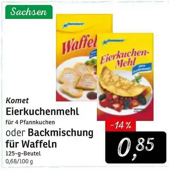 KONSUM Komet Eierkuchenmehl Oder Backmischung Für Waffeln Angebot