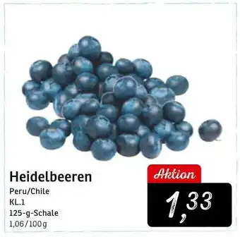 KONSUM Heidelbeeren Angebot