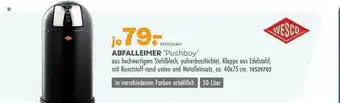 Möbel Kraft Abfalleimer Pushboy Wesco Angebot