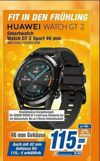 expert Octomedia Huawei Watch Gt2 Sport 46 Mm Smartwatch Angebot