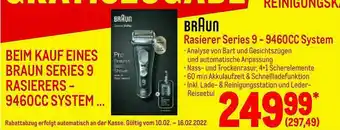 METRO Braun Rasierer Series 9 - 9460cc System Angebot