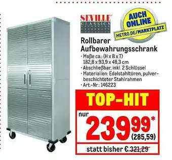 METRO Seville Classics Rollbarer Aufbewahrungsschrank Angebot