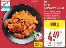 Aldi Nord Gyros Geschnetzeltes XXL Angebot