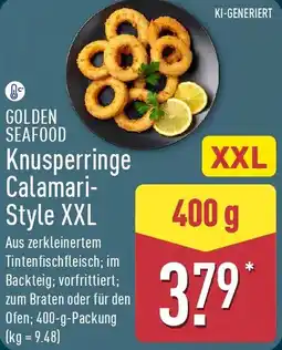 Aldi Nord GOLDEN SEAFOOD Knusperringe Calamari Style XXL Angebot