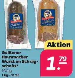 Netto Golẞener Hausmacher Wurst im Schrägschnitt Angebot