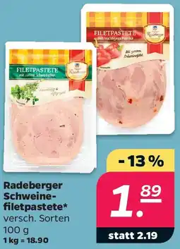 Netto Radeberger Schweinefiletpastete Angebot