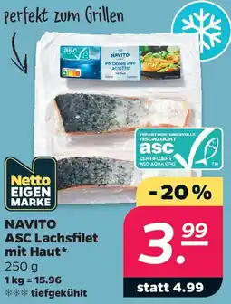 Netto NAVITO ASC Lachsfilet mit Haut Angebot