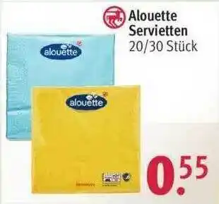 Rossmann Alouette Servietten Angebot