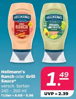 Netto Hellmann's Ranch oder Grill Sauce Angebot