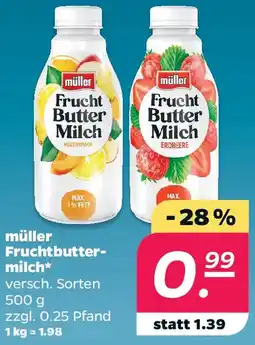 Netto müller Fruchtbuttermilch Angebot