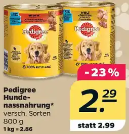 Netto Pedigree Hundenassnahrung Angebot