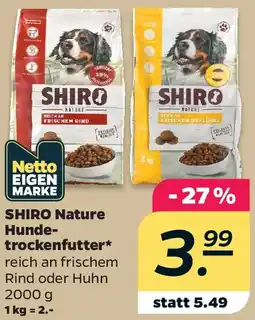 Netto SHIRO Nature Hundetrockenfutter Angebot