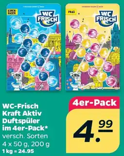 Netto WC-Frisch Kraft Aktiv Duftspüler im 4er-Pack Angebot