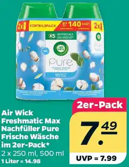 Netto Air Wick Freshmatic Max Nachfüller Pure Frische Wäsche im 2er-Pack Angebot