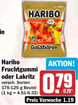 HIT Haribo Fruchtgummi oder Lakritz Angebot