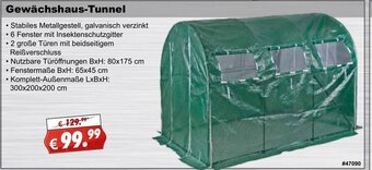 Stabilo Fachmarkt Gewächshaus Tunnel Angebot