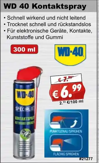 Stabilo Fachmarkt WD-40 Kontaktspray 300ml Angebot