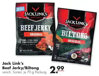 Handelshof Jack Link's Beef Jerky/Biltong 70g Angebot