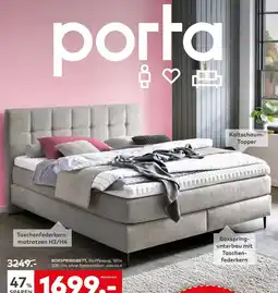porta porta BOXSPRINGBETT, Stoffbezug, 180x200 cm, ohne Betttextilien Angebot