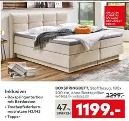 porta BOXSPRINGBETT, Stoffbezug Angebot