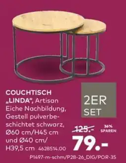 porta COUCHTISCH "LINDA", Artisan Angebot