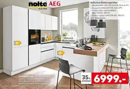 porta EINBAUKÜCHE Lux, weiß Hochglanz/schwarz Pro Angebot
