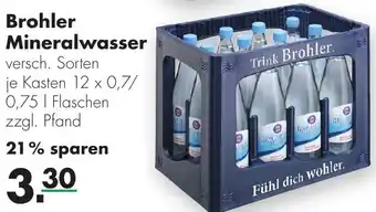 Handelshof Brohler Mineralwasser 12x0,7/0,75L Angebot