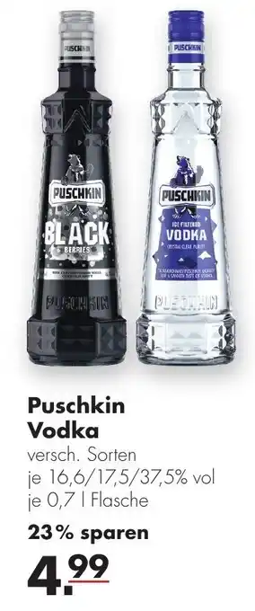 Handelshof Puschkin Vodka 0,7L Angebot