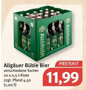 Feneberg Allgauer Buble Bier 20*500ml Angebot