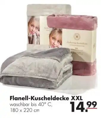 Handelshof Flanell Kuscheldecke XXL 180 x 220 cm Angebot