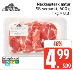 Marktkauf Gutfleisch Nackensteak natur Angebot