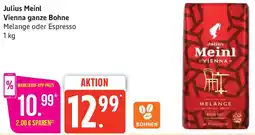 Marktkauf Julius Meinl Vienna ganze Bohne Angebot