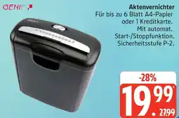Marktkauf GENIE Aktenvernichter Angebot