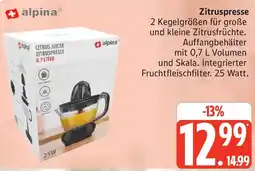 Marktkauf Alpina zitruspresse Angebot