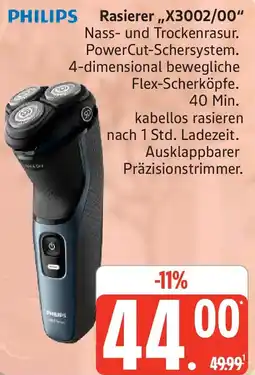 Marktkauf PHILIPS Rasierer X3002/00 Angebot