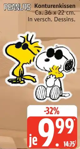 Marktkauf PEANUTS Konturenkissen Angebot